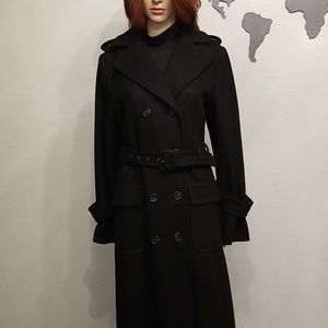 BCBGMaxAzria Wool Ankle Length Pea Coat NWOT